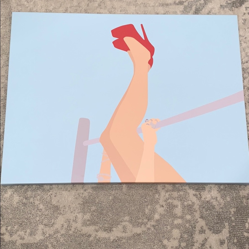 Strong Woman Push-Up Painting